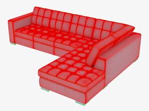 u093 sofa Modèle 3D