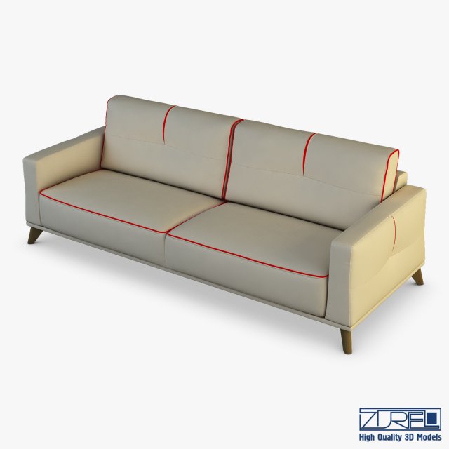 valencia sofa Model 3D .c4d .max .obj .3ds .fbx .stl .blend 