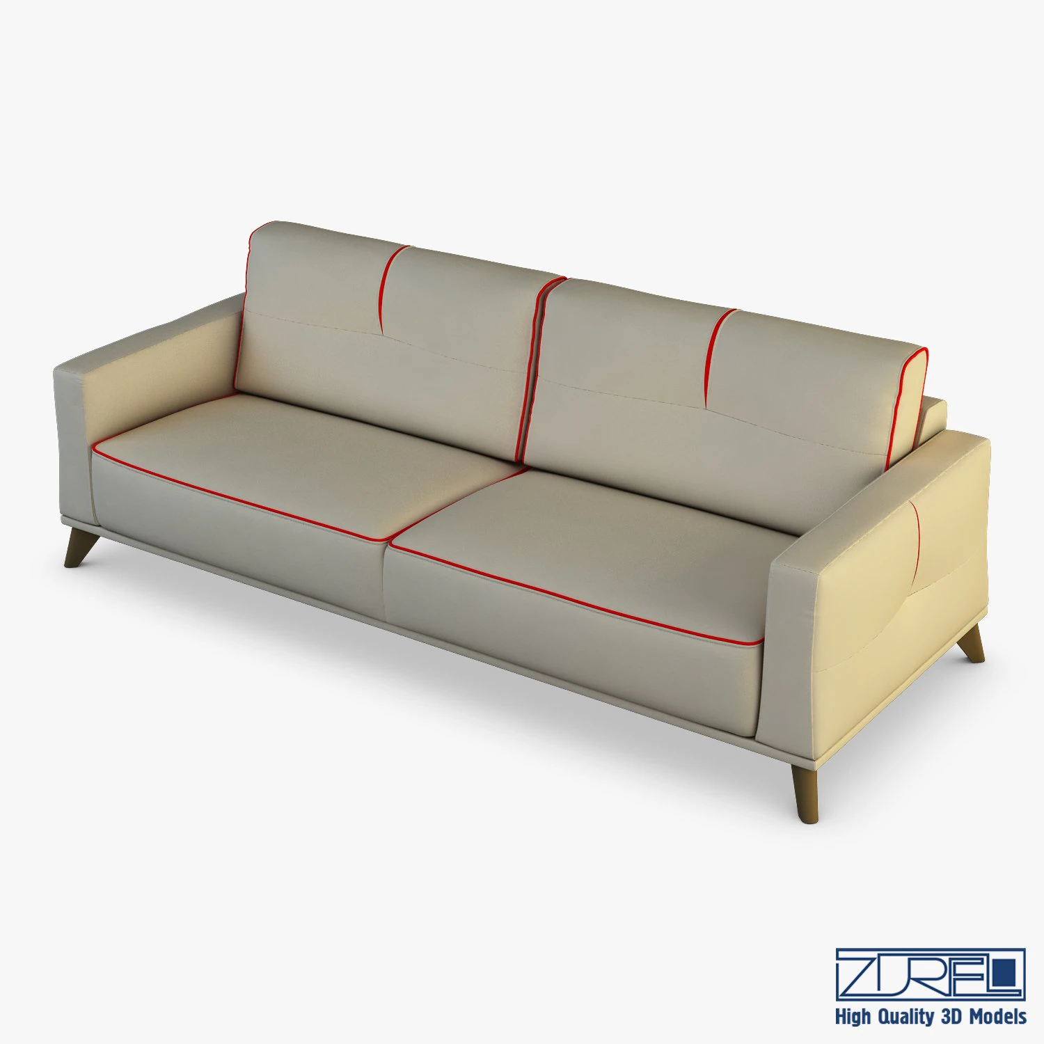 valencia sofa 3D Model .c4d .max .obj .3ds .fbx .stl .blend 