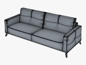 valencia sofa Model 3D