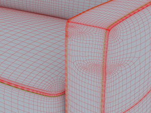 valencia sofa Model 3D