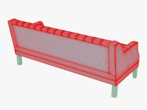 mccartney hollywood sofa 3D Model