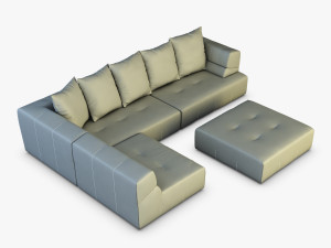 mercury sofa Modelo 3D