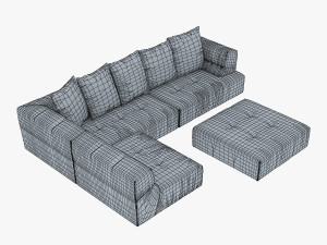 mercury sofa Modelo 3D