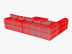 mercury sofa Modelo 3D
