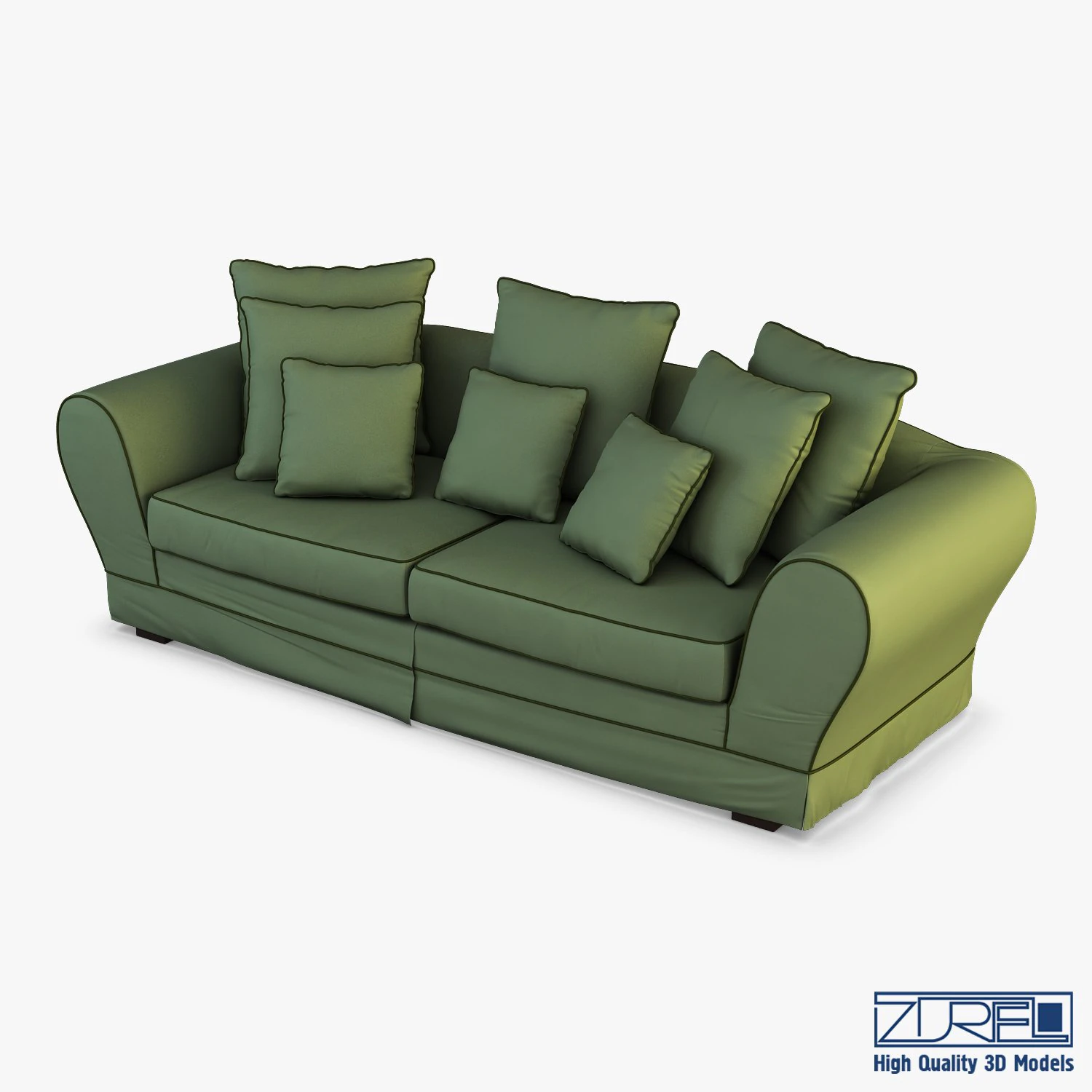 casa sofa 3D Model .c4d .max .obj .3ds .fbx .stl .blend 