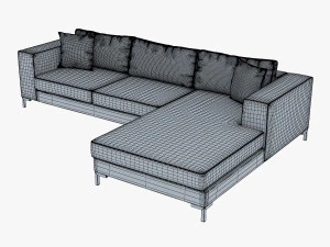 ソロソファ 3Dモデル