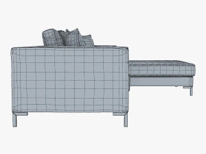 ソロソファ 3Dモデル
