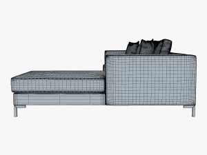 ソロソファ 3Dモデル