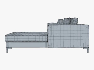 ソロソファ 3Dモデル