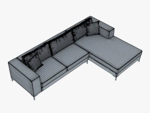 ソロソファ 3Dモデル