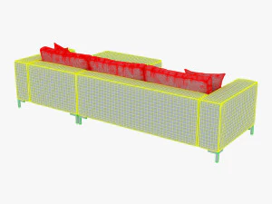 ソロソファ 3Dモデル