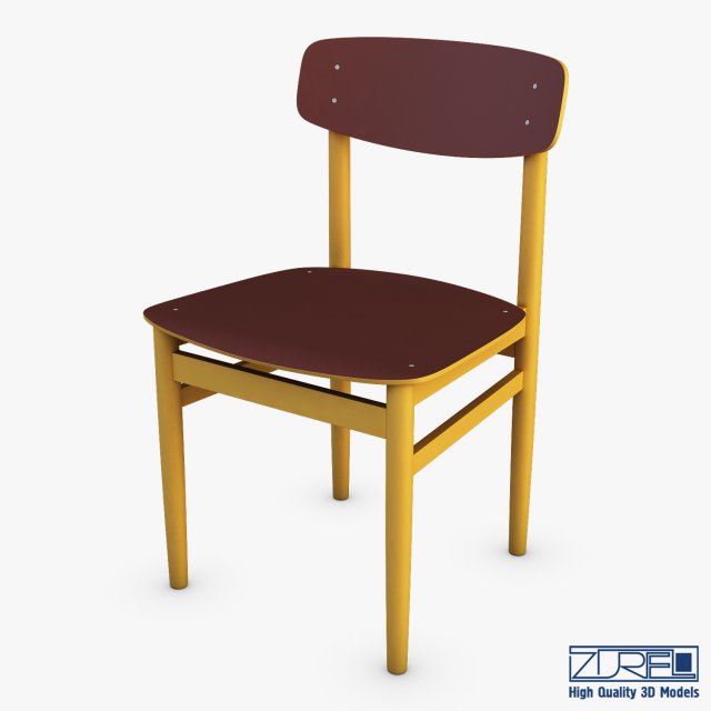 modern green dot side chair 3D Model .c4d .max .obj .3ds .fbx .stl .blend 