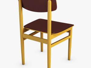 modern green dot side chair 3D Model