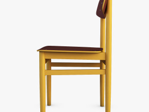 modern green dot side chair 3D Model