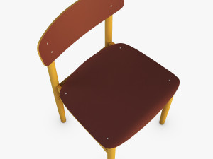 modern green dot side chair 3D Model