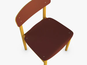 modern green dot side chair 3D Model