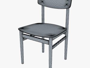 modern green dot side chair 3D Model