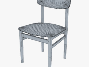 modern green dot side chair 3D Model