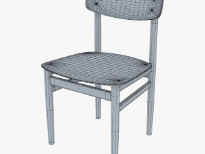 modern green dot side chair 3D Model
