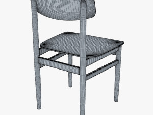modern green dot side chair 3D Model