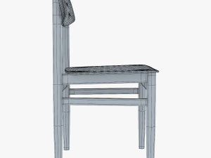 modern green dot side chair 3D Model