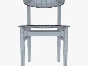 modern green dot side chair 3D Model