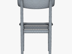 modern green dot side chair 3D Model