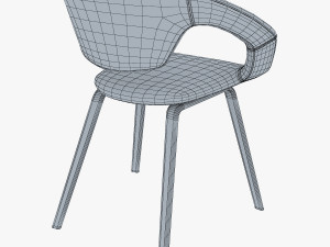 flex back chair 3D 모델