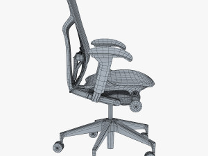 mirra 2 chair herman miller 3D Model