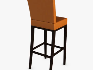 carman bar stool chair 3D Model