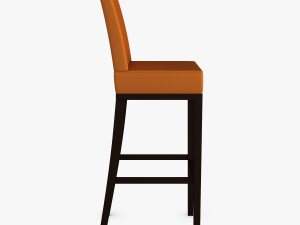 carman bar stool chair 3D Modell