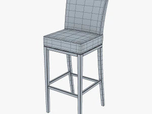 carman bar stool chair 3D Model