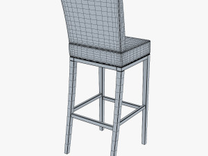 carman bar stool chair 3D Modell