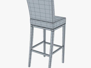 carman bar stool chair 3D Model