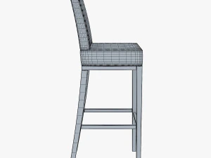 carman bar stool chair 3D Model