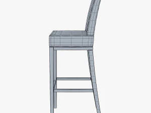 carman bar stool chair 3D Model