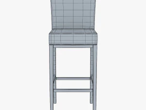 carman bar stool chair 3D Model
