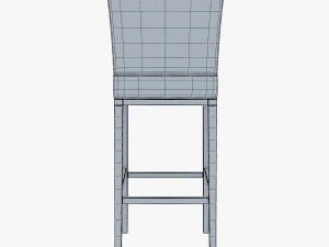 carman bar stool chair 3D Model
