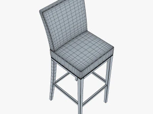 carman bar stool chair 3D Model