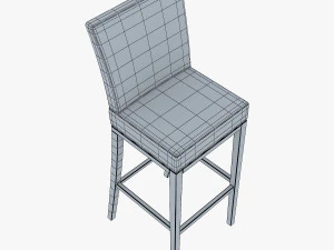 carman bar stool chair 3D Model
