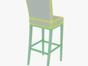 carman bar stool chair 3D Modell