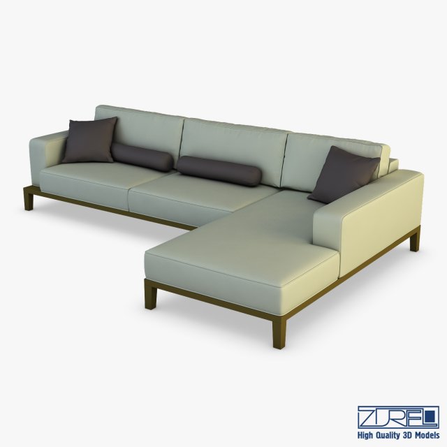 milano sofa 3Dモデル .c4d .max .obj .3ds .fbx .stl .blend 