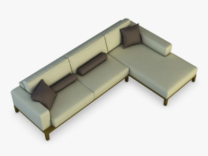 milano sofa 3Dモデル
