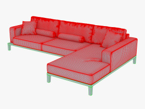 milano sofa 3Dモデル