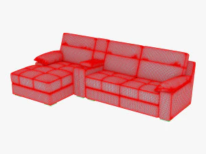 divano oviso Modello 3D