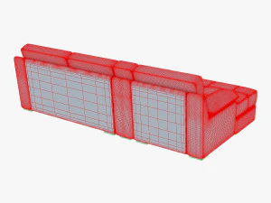 divano oviso Modello 3D