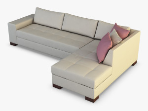 chocolate sofa 3D Model