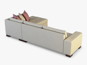 chocolate sofa 3D Model