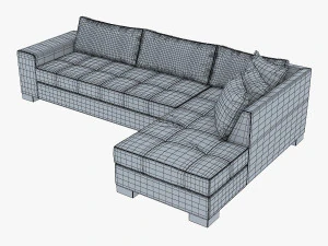 chocolate sofa 3D Model